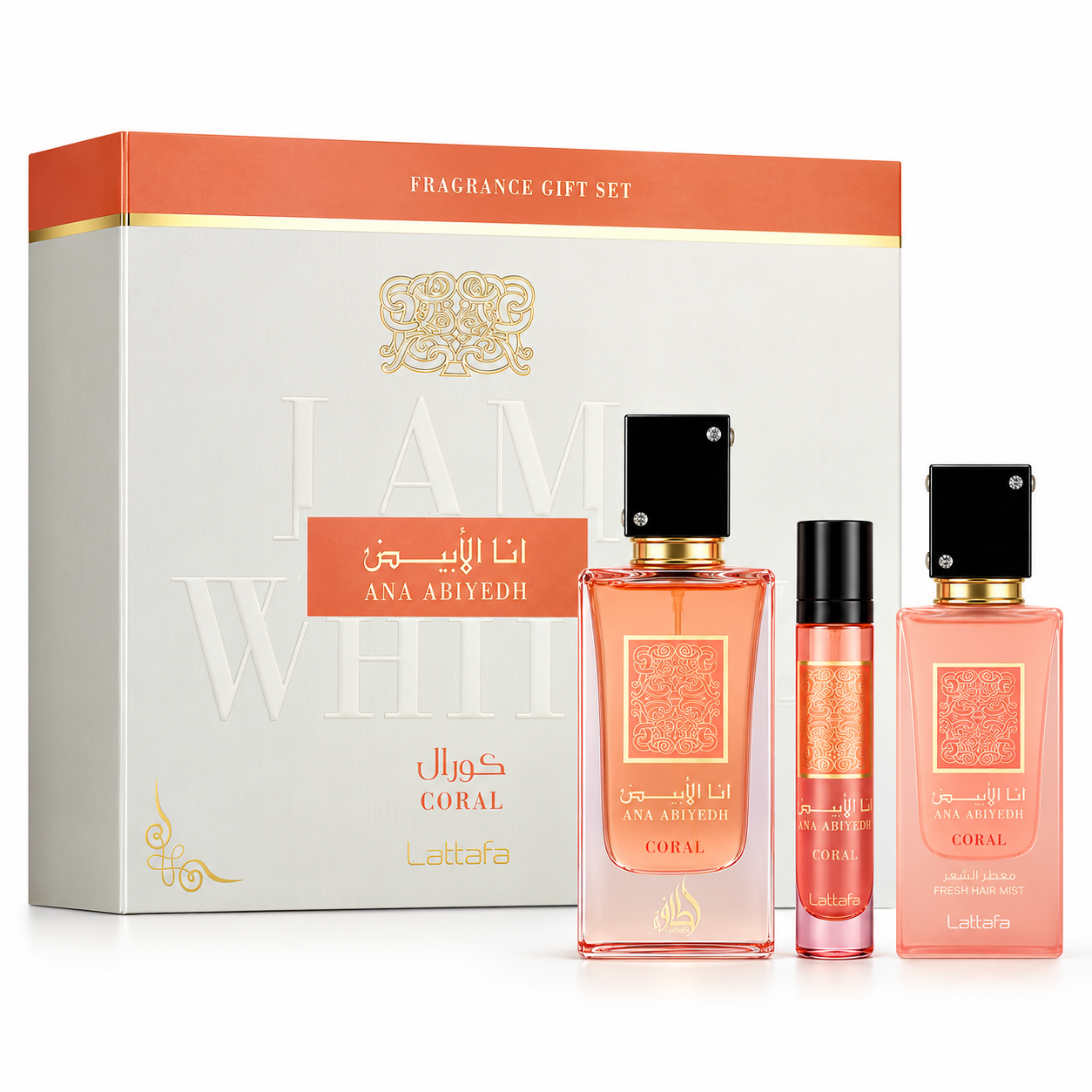 Ana Abiyedh Coral Gift Set Lattafa